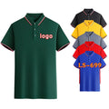 Summer Ice Silk Quick-Drying for Polo Shirt Solid Pattern Custom Corporate Overalls T-Shirt Printed Logo Lapel Knitt