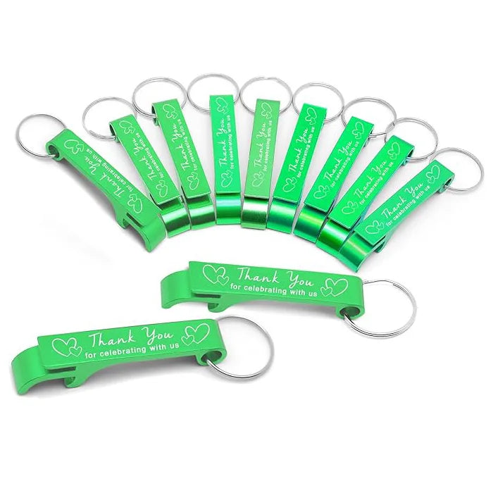 Wholesale Promotional Best Cheap Personalized Sublimation Blank Metal Aluminium Beer Bottle Opener Keychain Customized Your Logo