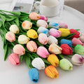 YOPIN-1677 33CM Wedding Fake Flowers Mini Artificial Real Touch Pu Tulip Flower
