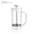 French Press Coffee Maker Pot 350ml Plungercustom Plastic White Travel Camping Classic Glass Tea Maker Coffee French Press