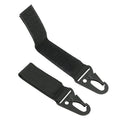Tactical Molle Gear Clip Carabiner Hook & Loop Webbing Belt Keychain Holder Ring Buckle Durable Metal Hook