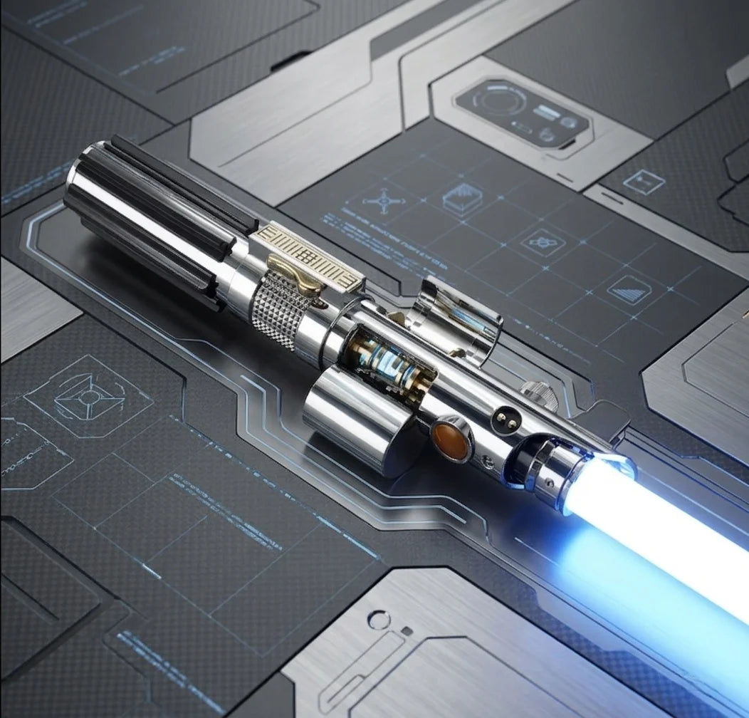 Nexussabers EP3 Anakin Skywalker Hidden Exposed Crystal LED Lightsaber Xeno3.0 Pixel Durable Aluminum Alloy Electroplated Hilt