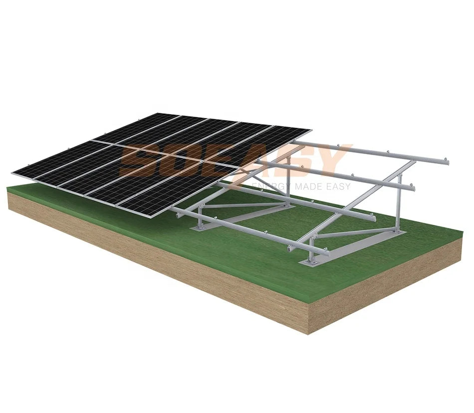 SOEASY Aluminum  Ground Mounting System Solar Panel Ground Racking Brackets
