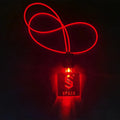 Eco-friendly Luminous Glowing Acrylic/TPU Necklace Personalized Custom Flashing LED Lanyards Rechargeable USB Light Neck Strap