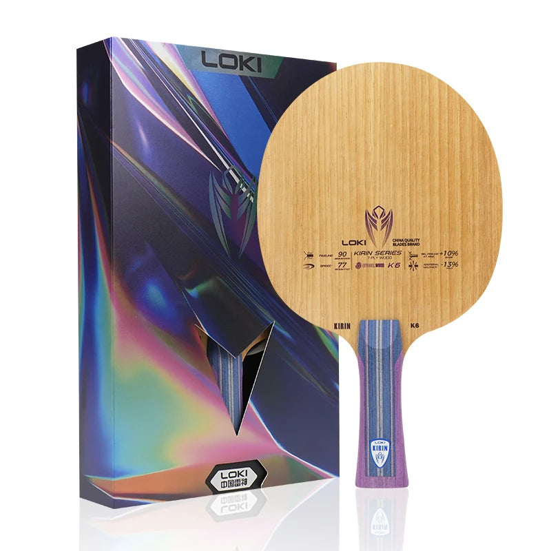 Loki K6 Blade Table Tennis Professional Pure Wood Bottom Table Tennis Racket Blade Ping Pong Blade MegaBDM