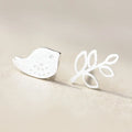 New Hot 925 Sterling Silver Bird Branches Earrings for Women Fashion Statement Jewelry