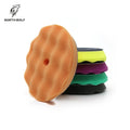 5pcs  Auto Detailing Polish Pad Kit 6''/7'' Waffle Pattern Foam Buffing Pads OEM Customizable Made in China