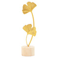 Nordic Simple Light Luxury Iron Ginkgo Leaf Furnishings Creative Home Table Soft Decoration Metal Handicraft