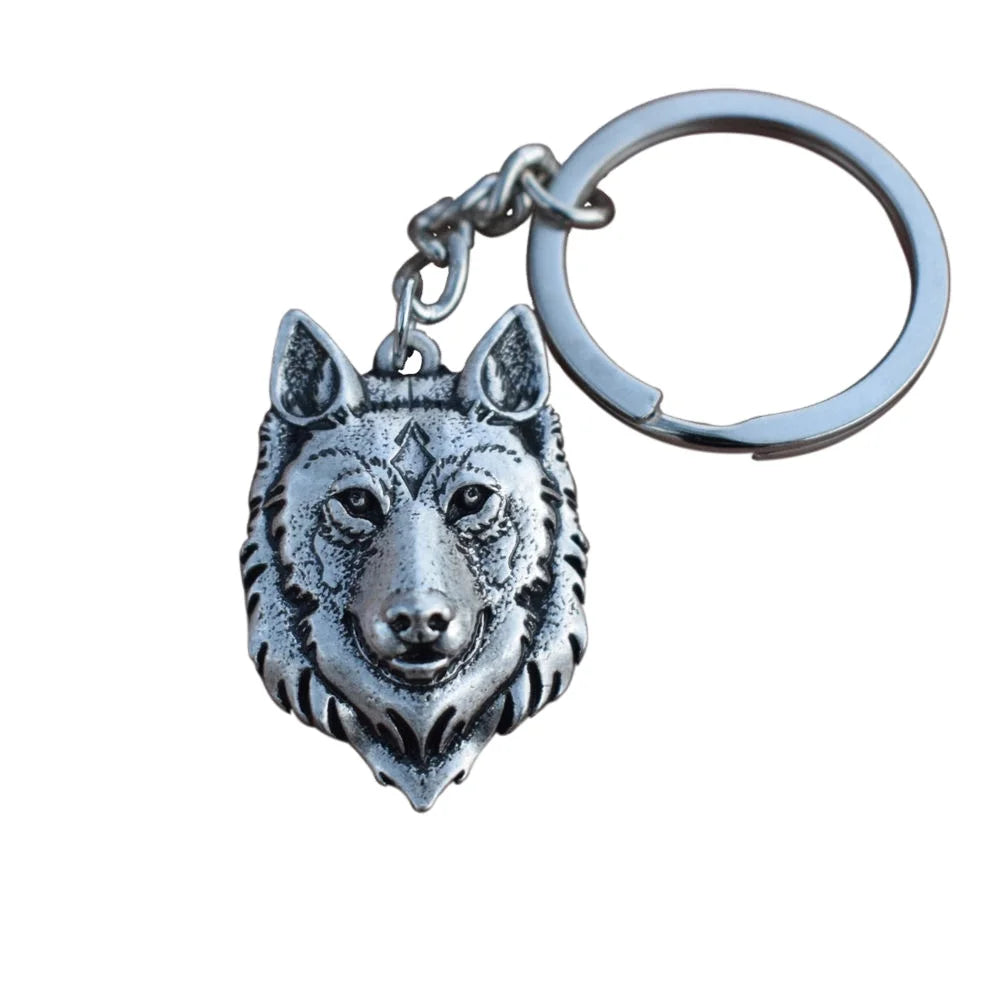 New Design Wolf Chain Pagan Keyring Personalised Animal Pendant Keychain Key Chains
