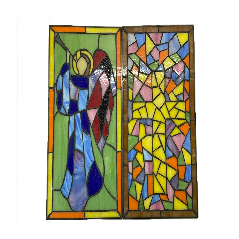 Boutique VG Church Theme Customizable Solid Structure Tempered Glass Film Red 6mm High Strength Decorative Window Film Wholesale
