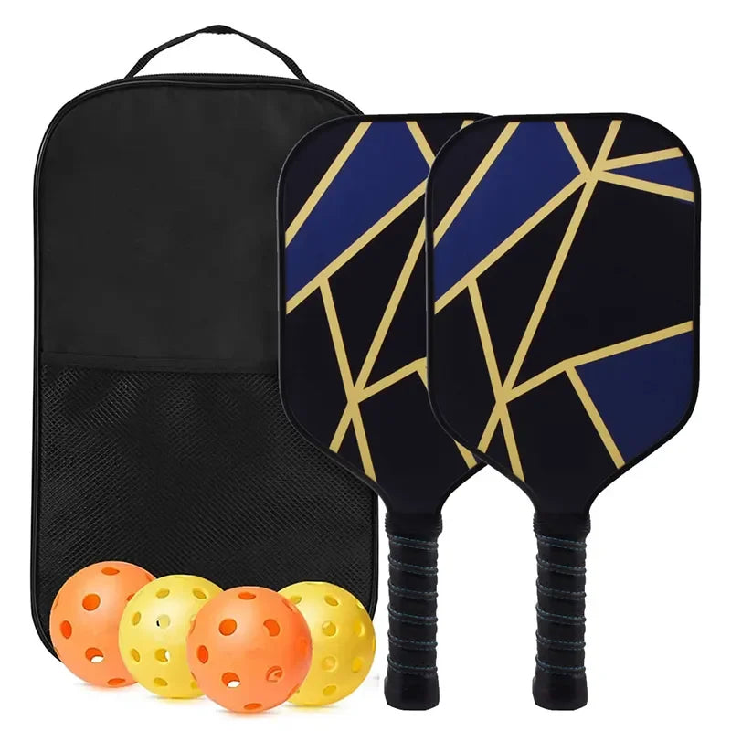 Lightweight Custom Graphite Surface Toray T700 Carbon Fiber 2 Racket 4 Pickleball Paddle Set With Portable Bag