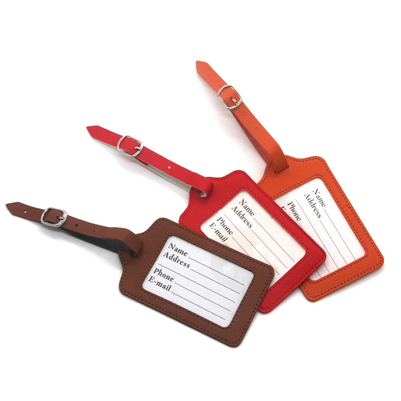 Lebei Luggage Tags Card Holder With Solid Travel Organizer Passport Holder Pu Leather Luggage Tags Card Holder