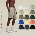 Custom Logo Streetwear Wholesale Casual Eco-Friendly Board Shorts Loose Plus Size Cotton Solid Color Summer Fashion Men
