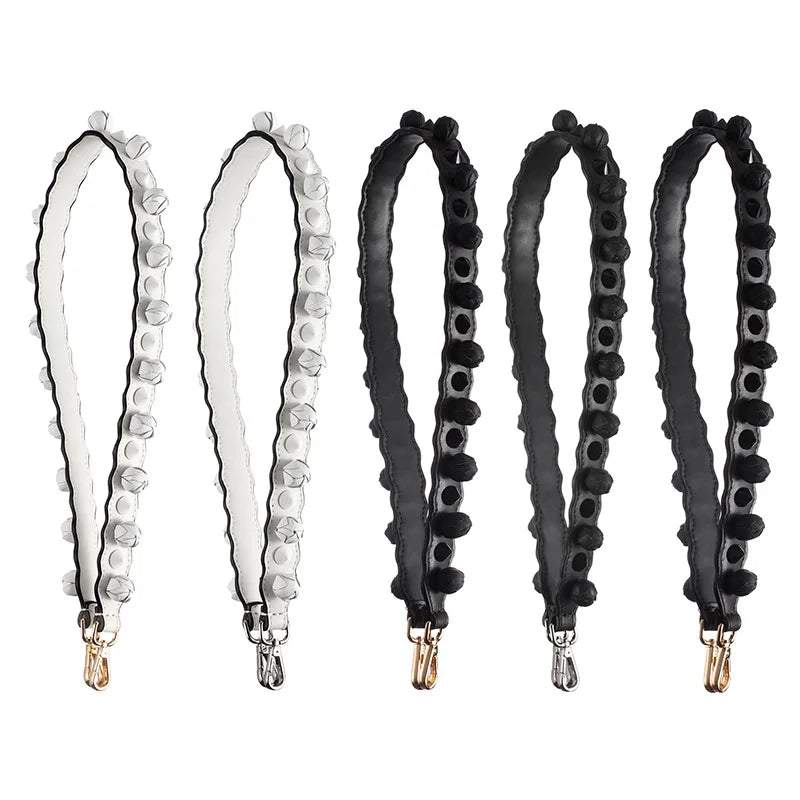 MeeTee B-S539 New Adjustable Shoulder Strap Handbag Accessories Flower PU Bag Strap