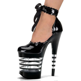 20 cm Thin Heel Round Head High Heels Steel Tube Dance T-stage Model Walk Show 8-inch High Heels Fashion Shoes
