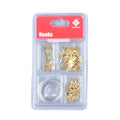 Shanfeng 50pcs Wooden Wall Picture Hanging Hook Kit