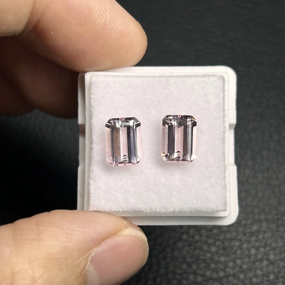 HQ Gems Octagon Cut 1 Carat Natural Stone Morganite Gemstone