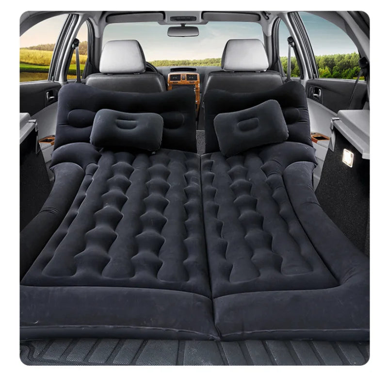 Portable PVC Foldable Inflatable SUV Bed with Self-Inflating Pump Modern Design Car Trunk Air Mattress Travel Accessory