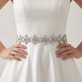 Chic Rhinestone Sash Belt Adjustable Waistband for Formal Event Dresses Adult MegaBDM