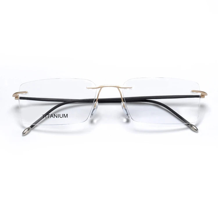 Titanium Optical Frame Glasses Frame Luxury Men Fashion Eyewear Simple Rimless Glasses Eyewear