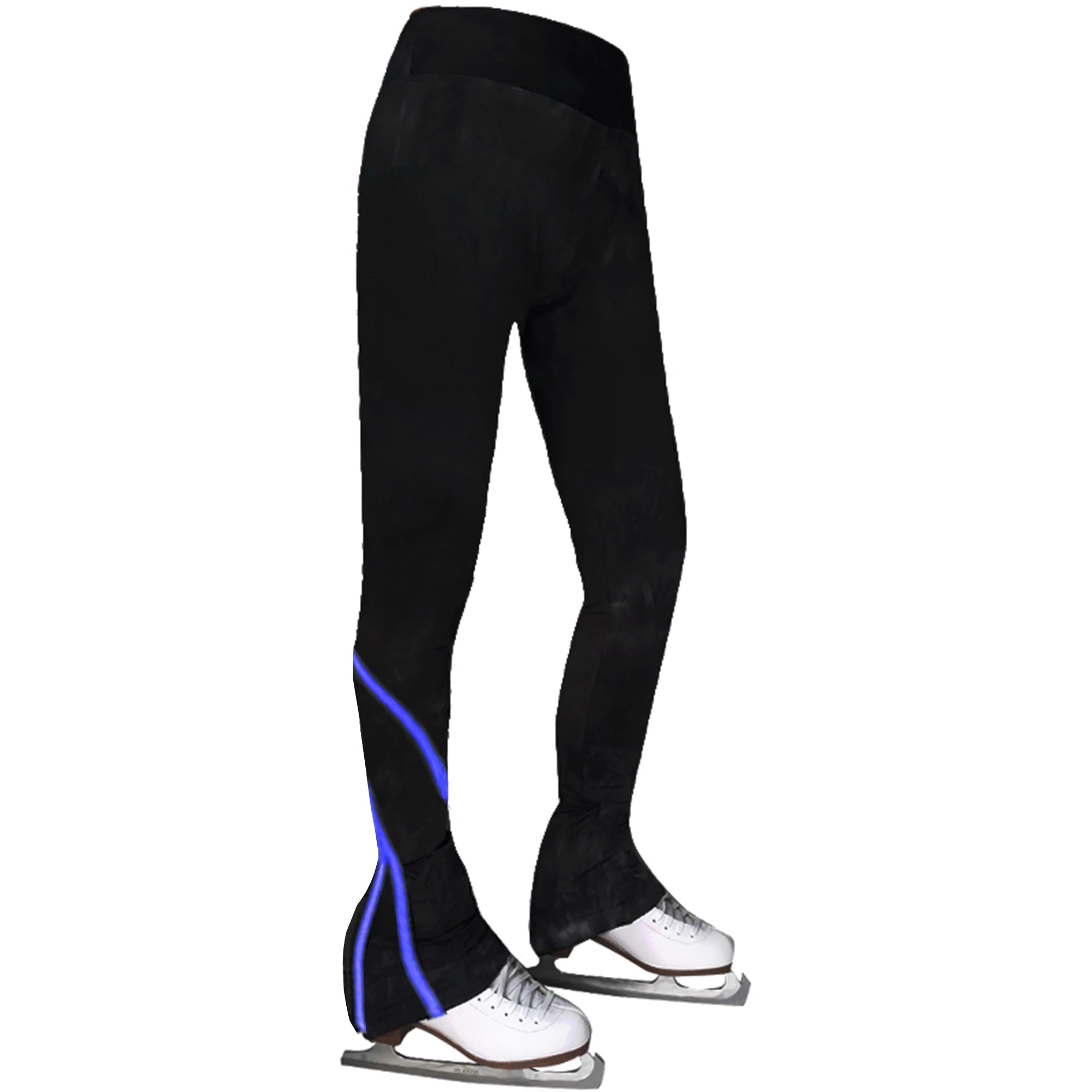 For LIUHUO Women's Figure Skating Pants Stretchy Ice Skating Leggings with Fleece for Training and Ballroom Performance Wear