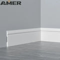 Rongke OEM Factory Wholesale Polystyrene Black Poly Plastic Mounding Flooring Profile Tile Foam Moulding Skirting Profile Frame
