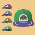 Custom Hip Hop Embroidered Patch Adjustable Rope Logo 5 Panel Unstructured Flat Brim Snapback Cap Performance Outdoor Party