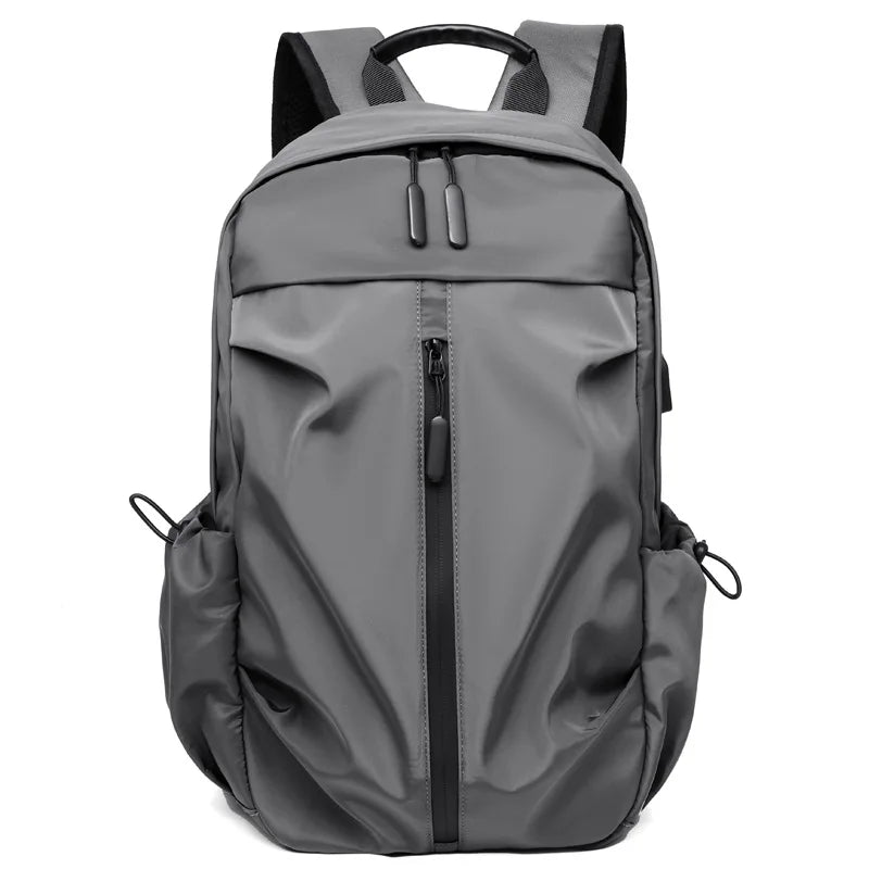 Wholesale School Students Men Business Laptop Backpack PU Polyester Zipper Closure Waterproof Large Capacity