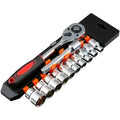 12pcs 1/2 Inch Professional Garage Repair Tool Set Metric Impact Socket Ratchet Wrench Customizable OEM Packaged Case Made CR-V MegaBDM