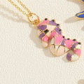 Classic Hot Sale Popular Fashion Jewelry  for Women 18k Gold Plated Enamel Animal Necklace Infinity Long Necklace