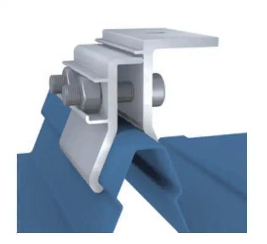 SOEASY Wholesale Solar Mounting Panel Clamp Standing Seam Clip for Metal Roof Solar Mount System Anodized Aluminum Stainless
