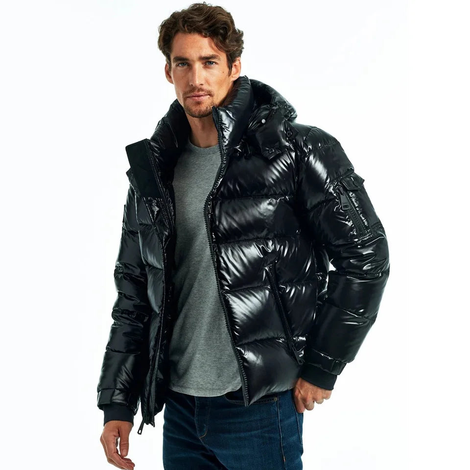 Custom Logo  New Men's Jackets 2021 Mens Casual Fashion Winter Puffer Jacket for Men Hoodie Bomber Jackets and Coats