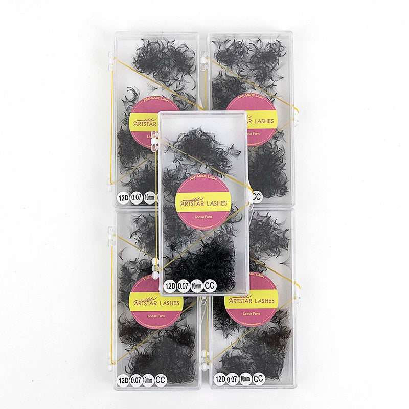 Private Label Premade Fans Lashes Loose Fans 1000 Fan 3D 4D 5D 6D 8D 10D 12D 16D 20D Private Label Eyelash Extensions