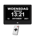 Desktop Wall Memory Loss Dementia Alarm Clock Medication Reminder 7" Digital Calendar Day Clock