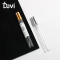 Devi Wholesales OEM/ODM Elegant Cylinder Perfume Bottles 10ml Luxury Empty Glass with Screen Printing Carton Packaging