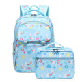 2025 School Bags Rainbow Pattern School Backpack Bags Pink Kids Cute Backpack With Lunch Bag for Girl
