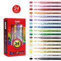 Acrylic Paint Pens Markers - 24 Colour Permanent Paint Maker Set Craft Smart Acrylic Paint Marker Pens