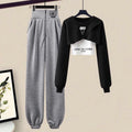 Women's Autumn Winter Tracksuit Set 2023 New Fashion Short Sweater Top + Vest + Pantsthree-piece Korean Elegant Sportswear Suit