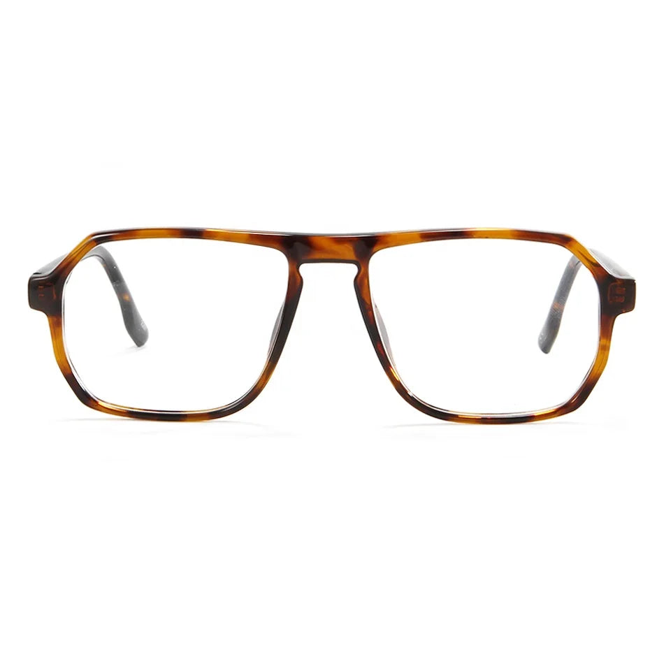 Men'S Pilot Square Eye Glasses Frames for Women Acetate Optical Eyewear Frames Prescription Glasses Lentes Opticos Para Mujer