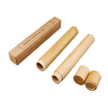 Eco Friendly 100% Natural Bamboo Toothbrush Tube case Bamboo Toothbrush Holder