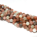 Wholesale 6/8/10mm Natural Multicolor Moonstone Loose Gemstone Beads for DIY Jewelry