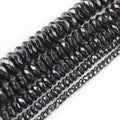 Wholesale Kuoyu Brand 3*2/4*2/6*3/8*4/10*4mm Faceted Black Hematite Stone Loose Spacer Beads for Jewelry DIY China