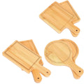 Eco-Friendly Bamboo Rectangle Pizza Tray Cutting Board Customized Size Serving Tray Chopping Block Set with  Kitchen