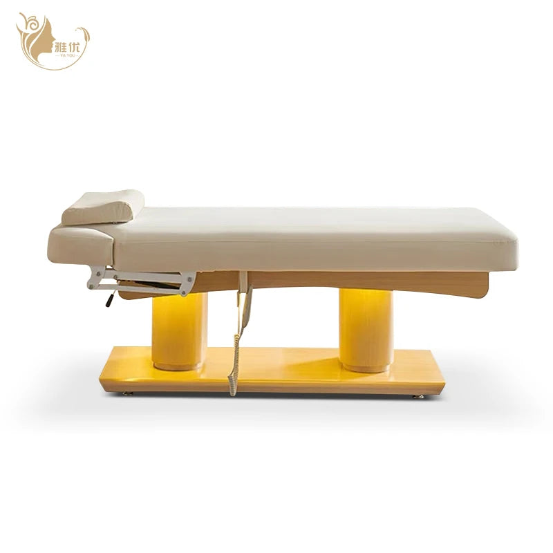 Electric Beauty Massage Bed Latex Padding 3 Motor Lift Facial Therapy