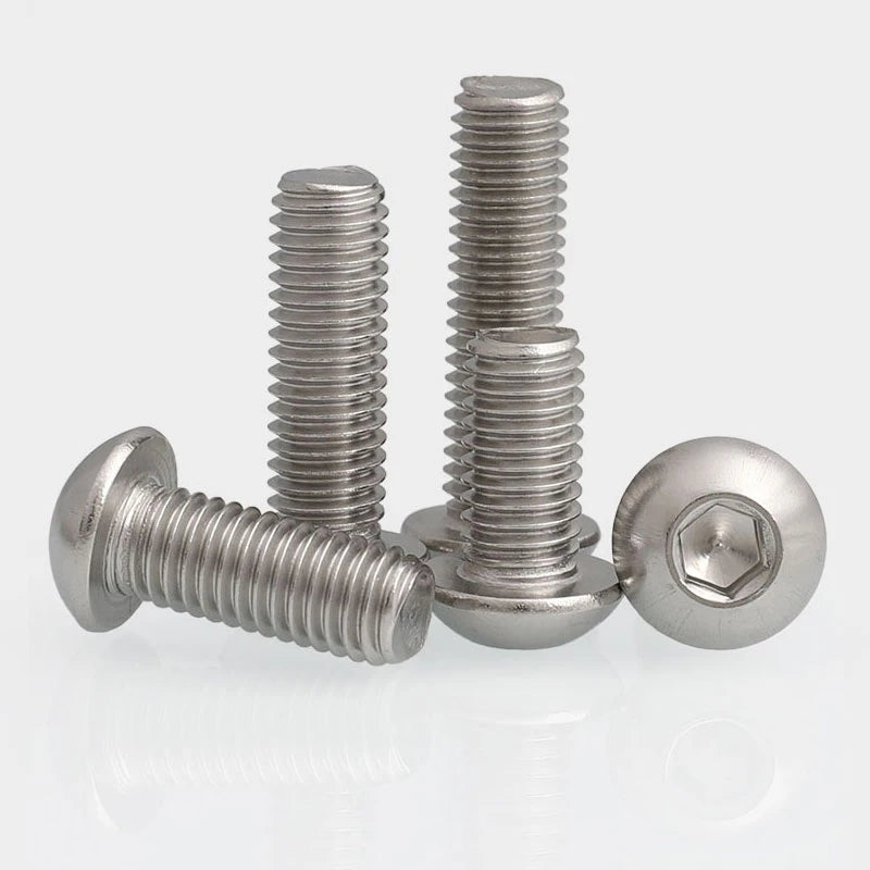 ISO 7380/ANSI/ASME B 18.3.4M Factory Direct 304/316 Stainless Steel Hexagon Socket Button Head Screws