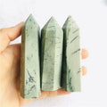 Wholesale All Kinds Quartz Healing Wand Stone Tower Natural Crystal Point  Dendritic Agate jasper Point for Decoration