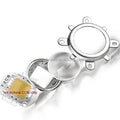 High Power COB LED Chip 20-100W Lamp Bead Lens 44mm Optical Glass Lens Plano-Convex 3 pcs Lens Set 60 Degree 90 120 Degrees