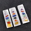 2026 Favorable price Irregular Square Strip Energy Plaster Seven Chakra Pendant Necklace for healing