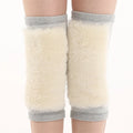 Womens Mens Thicken Cashmere Wool Winter Warm Thermal Knee Warmers Leg Sleeve Knee Brace Support Pads