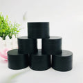 15g 30g 50g 100g Cosmetic Round Shape Black PP  Jar Container / Elegant Empty Cream Jars with Black Lid
